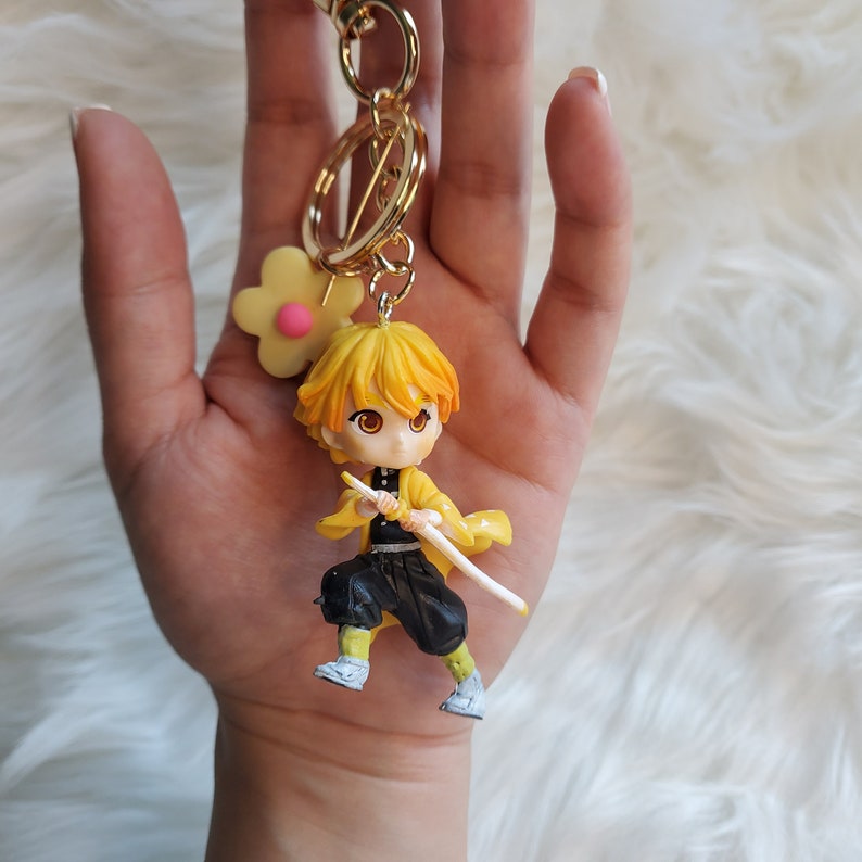 Zen Keychain Zen.itsu De.mon Slayer Mini Figurine Keychain - Etsy