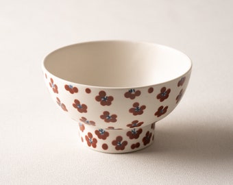 Japanese Rice Bowl by Tobe ware / Japanese Ceramic Plate / Handmade Rice Bowl
