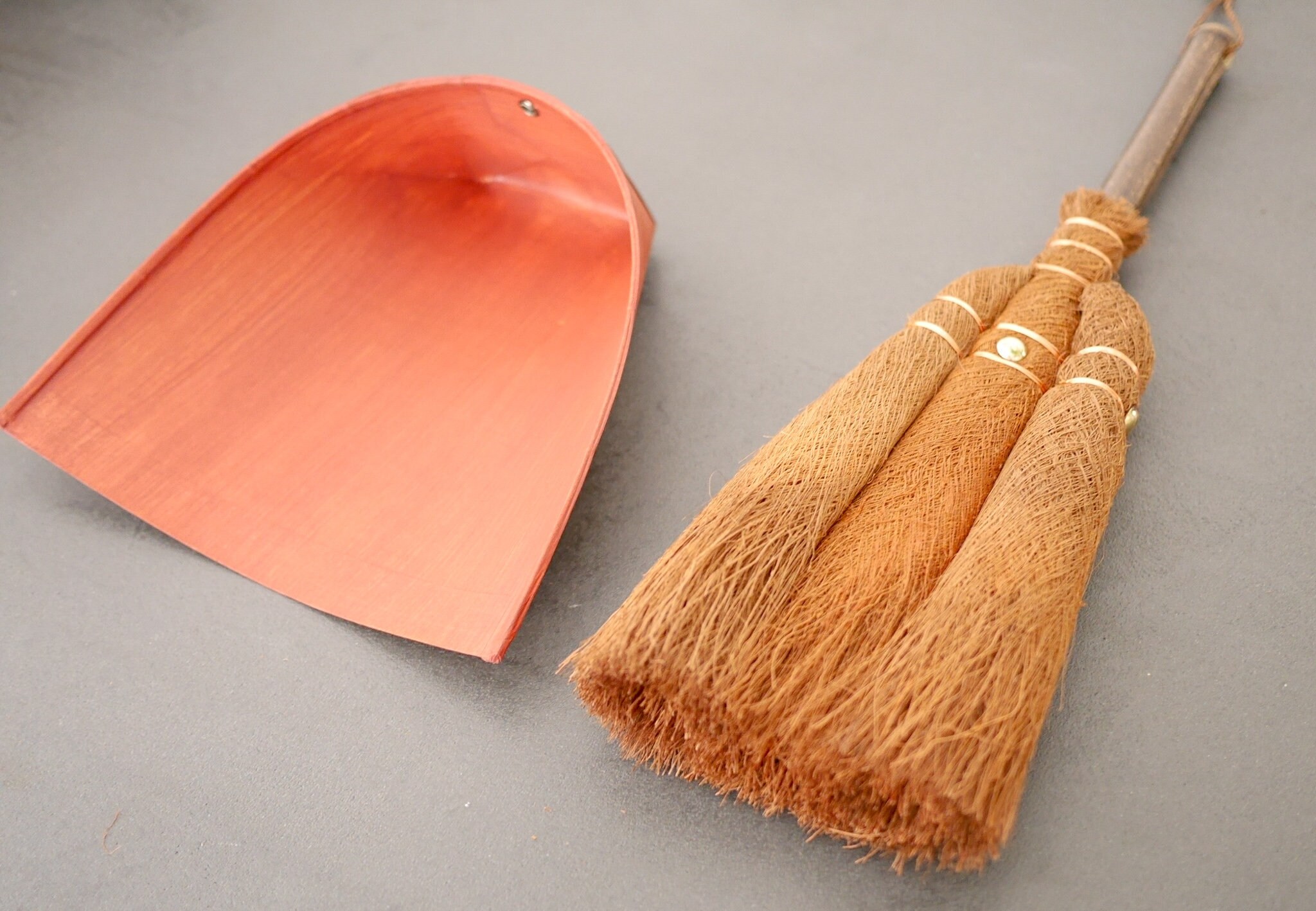 Shuro Handmade Broom With Dustpan / Hemp Palm Broom & Japanese Etsy
