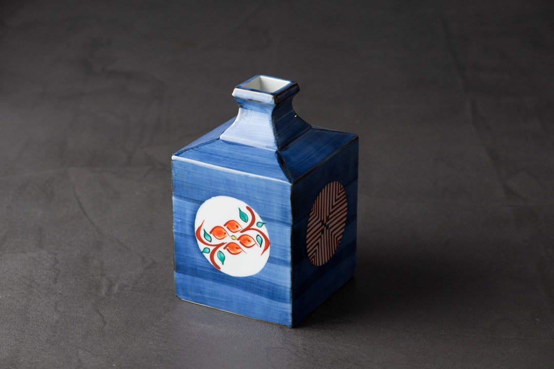 Japanese Flower Vase by Tobe Ware / Japanese Ceramic Vase / Etsy