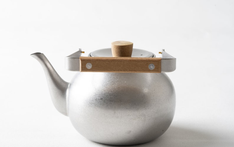 Japanese Stainless Steel Teapot / Stainless Green Tea Pot / Unique Tea Pot image 5