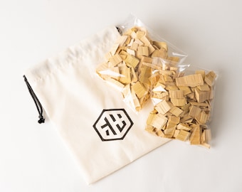 Hinoki Aroma Wood Chips Bag / 150g / Aomori Hiba Wood Chips / Aroma Wood Chips by matts