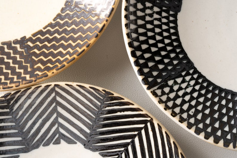 18cm / Japanese Ceramic Plate by Hasami Ware / Japanese Etsy