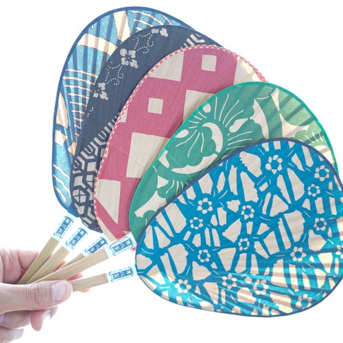 Japanese Uchiwa / Handmade Paper Fan / Traditional Paper Fan Etsy