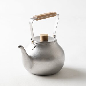 Japanese Stainless Steel Teapot / Stainless Green Tea Pot / Unique Tea Pot image 2