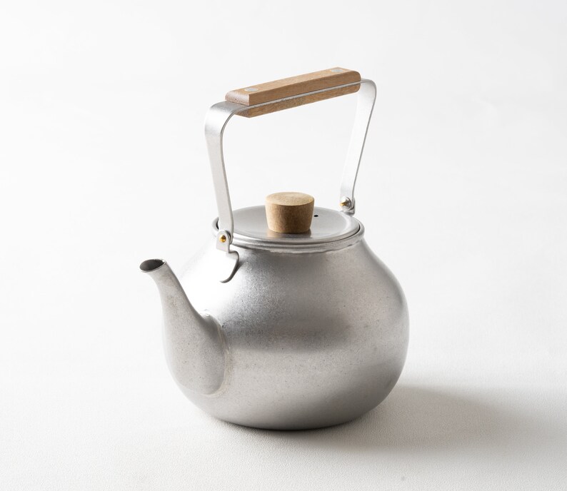 Japanese Stainless Steel Teapot / Stainless Green Tea Pot / Unique Tea Pot image 2