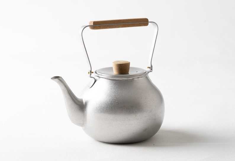 Japanese Stainless Steel Teapot / Stainless Green Tea Pot / Unique Tea Pot image 1