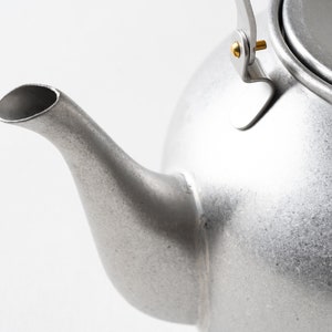 Japanese Stainless Steel Teapot / Stainless Green Tea Pot / Unique Tea Pot image 9