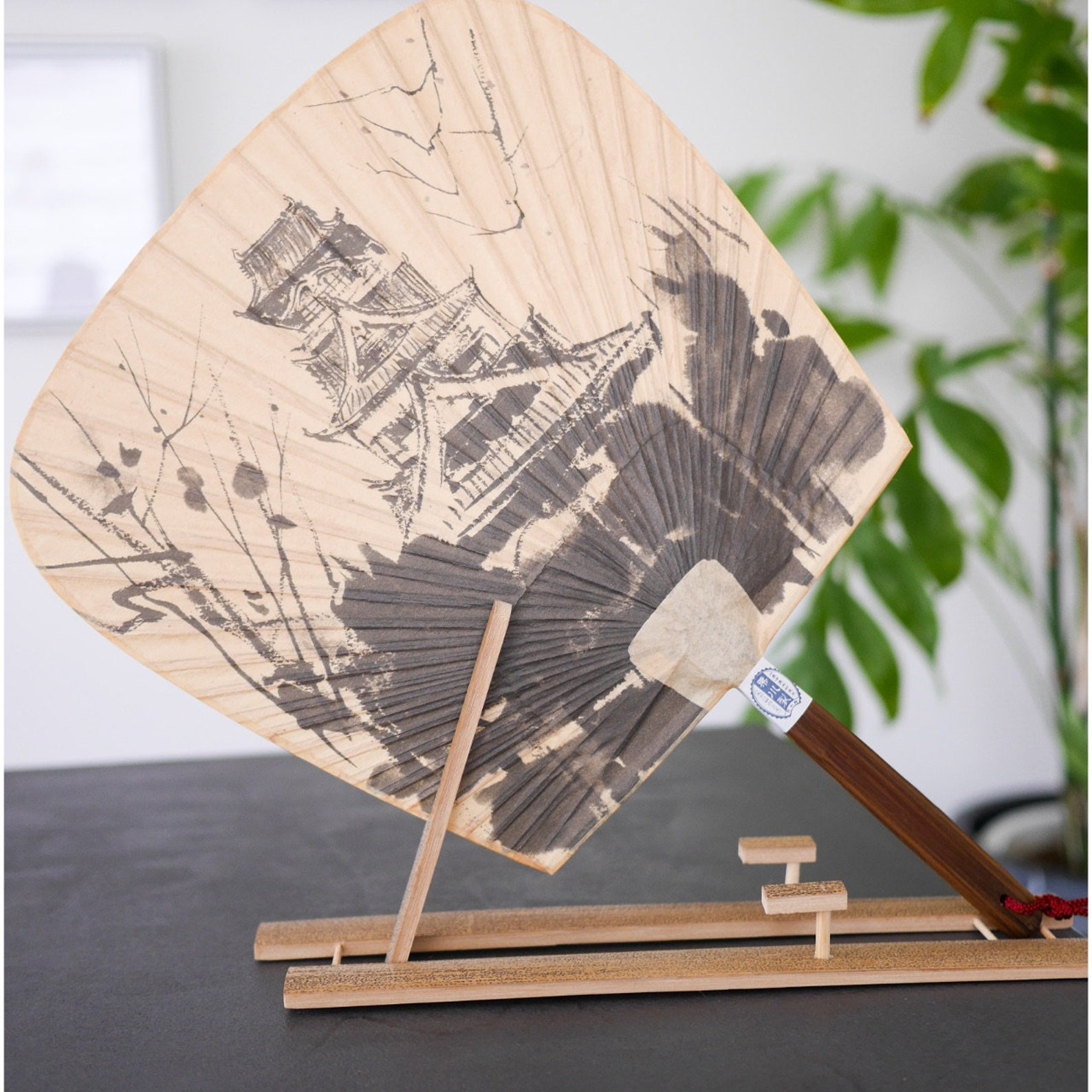 Japanese Uchiwa / Handmade Paper Fan / Traditional Paper Fan Etsy