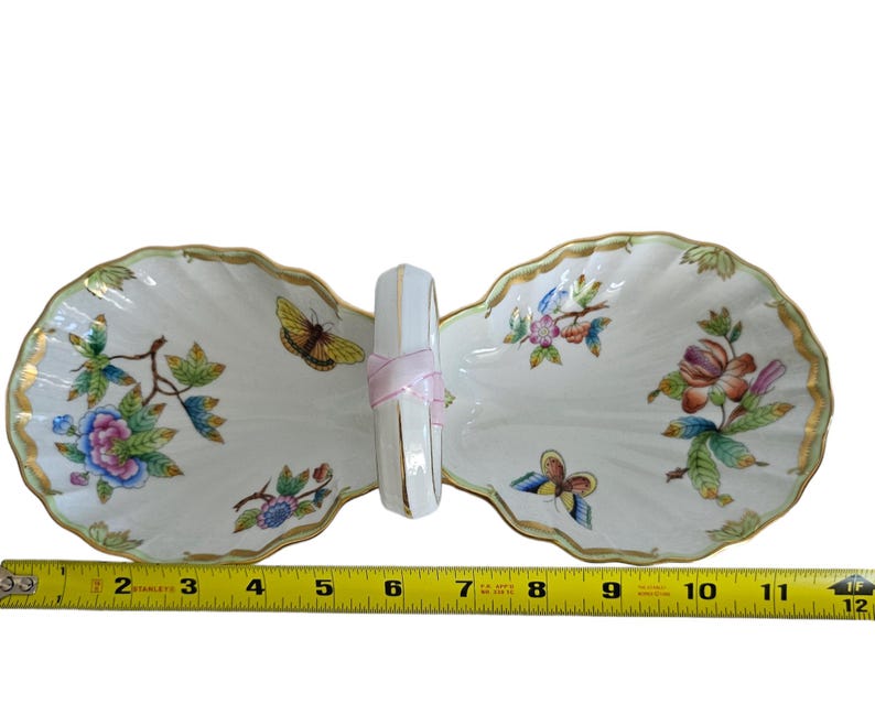 Herend Floral & Butterfly Square Box - Thumbnail 5