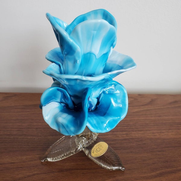 Murano Glass Flower Candle Holder - Etsy