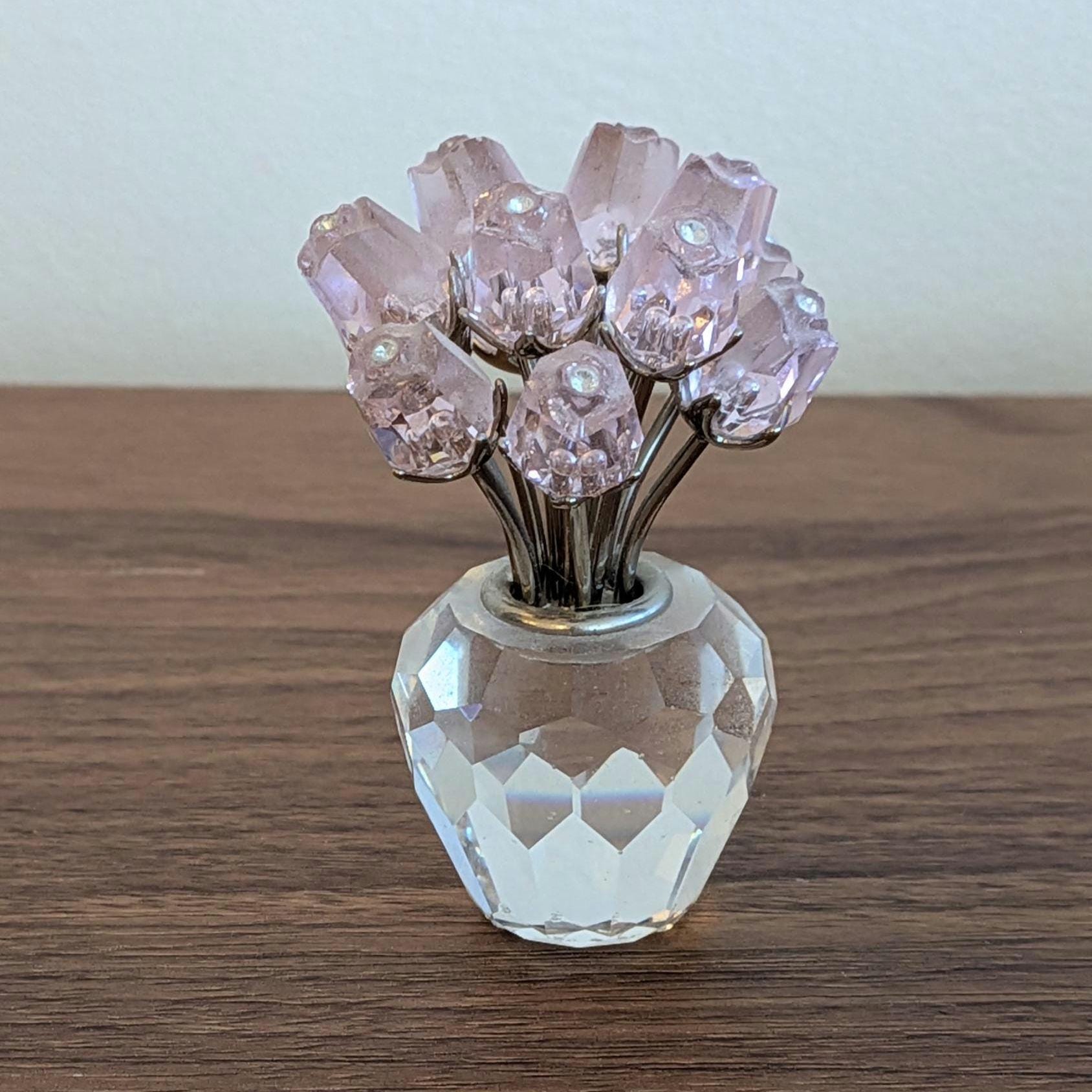 Swarovski Crystal Flower Figurines - Etsy Canada