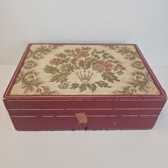 ROLEX ロレックス ヴィンテージ ウォッチボックス 60.01.2 布付き Vintage Rolex Tapestry Watch Box, Embroidered Box, 60.01.2, Lady