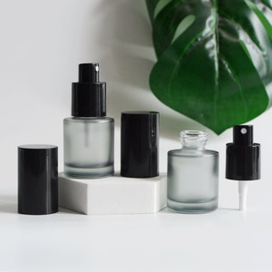 1-200pcs Fine Mist Spray Bottle 20ml Frosted Black Glass ultraviolet-proof Body Fragrance Man Perfume Travel Portable Recyclable Wholesale