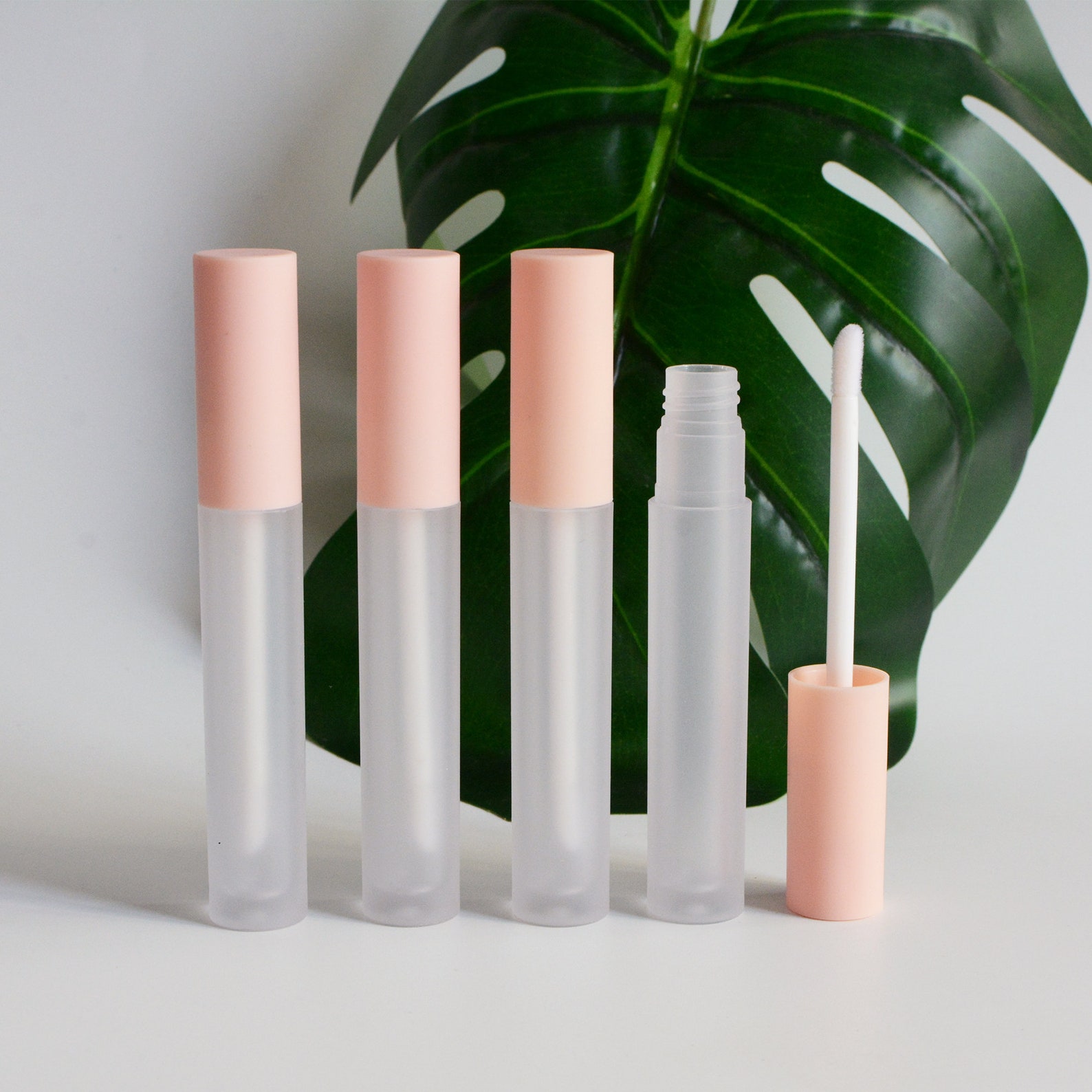 5ml Light Pink Matte Empty Lip Gloss Wand Tubes Refillable Etsy