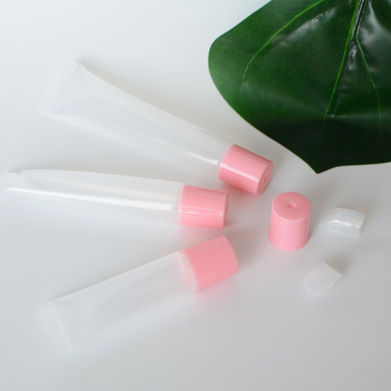 10ml 15ml 20ml Pink Cap Empty Lip Gloss Soft Squeeze Tubes Etsy