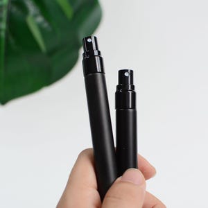 5ml 10ml Hot Sale Fine Mist Perfume Mini Tubes Aluminum Material Matte Black Tubes Perfume Brand Vial Travel Portable Uv Protection Bulk
