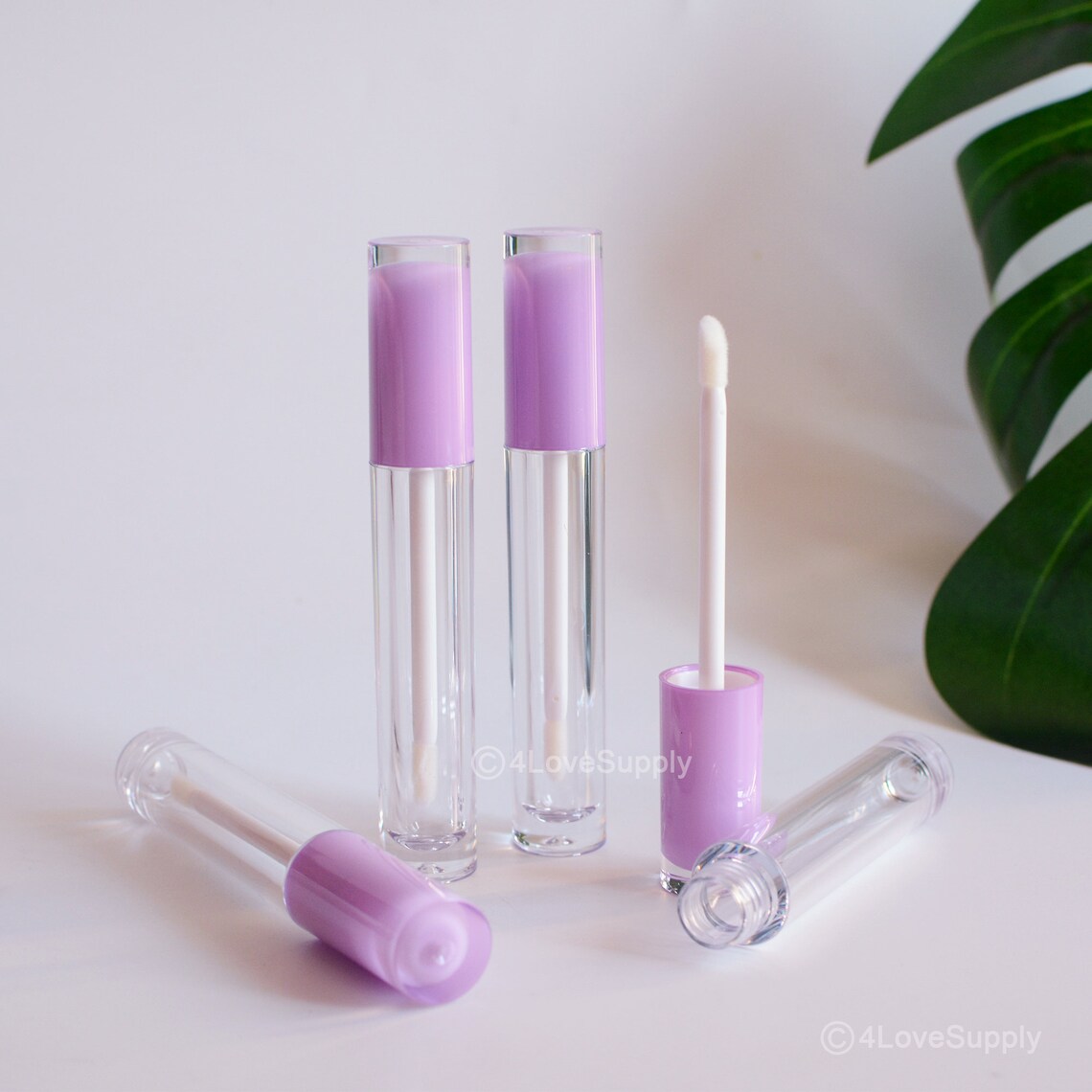 1pcs200pcs 5ml Purple Clear Empty Lip Gloss Wand Tubes Etsy
