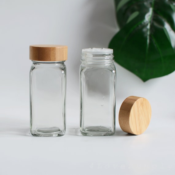 Wholesale Set Of 120ml Glass Spice Jars With Shaker Lids And