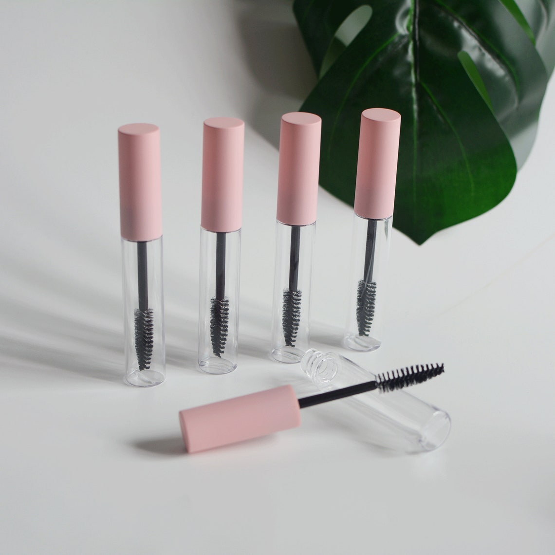 10ml Empty Pink Eyelash Tube With Wand Mascara Plastic Serum Etsy