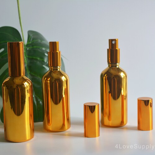 1200pcs Luxury Gold Coating Fine Mist Spray Bottle Glass Etsy