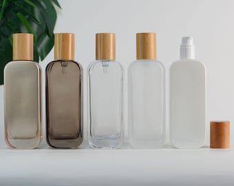 30ml 50ml 100ml 120ml Serum Lotion Pump Bottles Square White/Frosted/Transparent/Coffee/Gradient Gold For Serum Lotion Empty Cosmetic Bulk