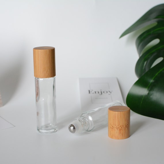 10 Stück Glas-Rollerflaschen 5 Ml – Farbverlauf, Mit Edelstahl-Roller, Für ätherische Öle & Parfüm