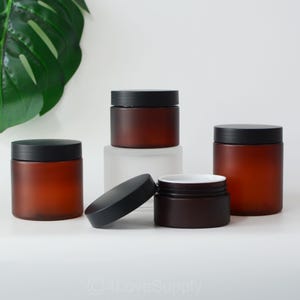 150 200g 250g Matte Brown Jar Empty Hair Oil Containr Essential Oil Container Hair Conditioner Body Skin Care Cream Butter Jars Wholesale