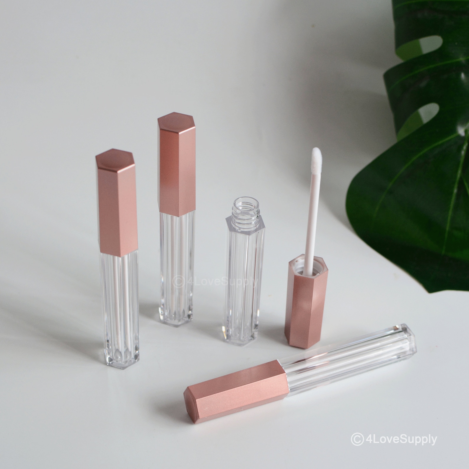 1pc200pcs 4ml Black Rose Gold Empty Lip Gloss Wand Tubes Etsy