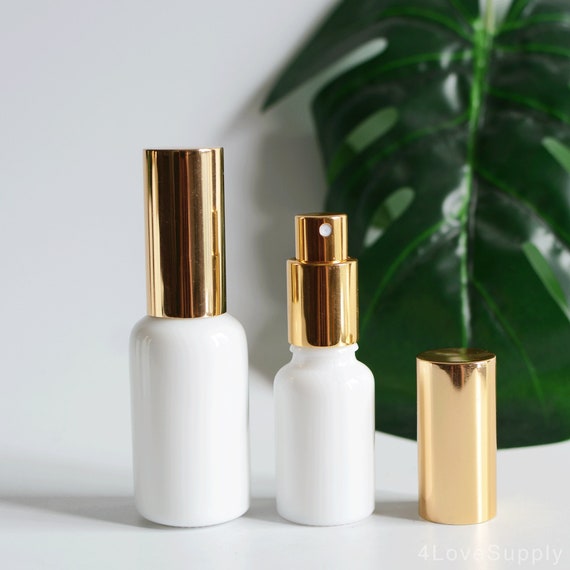 15ml/30ml/50ml/100ml Flacone spray vuoto di lusso Oro chiaro Top Vetro  bianco puro Confezione cosmetica fai da te Bottiglia di profumo Bottiglia  di profumo all'ingrosso -  Italia