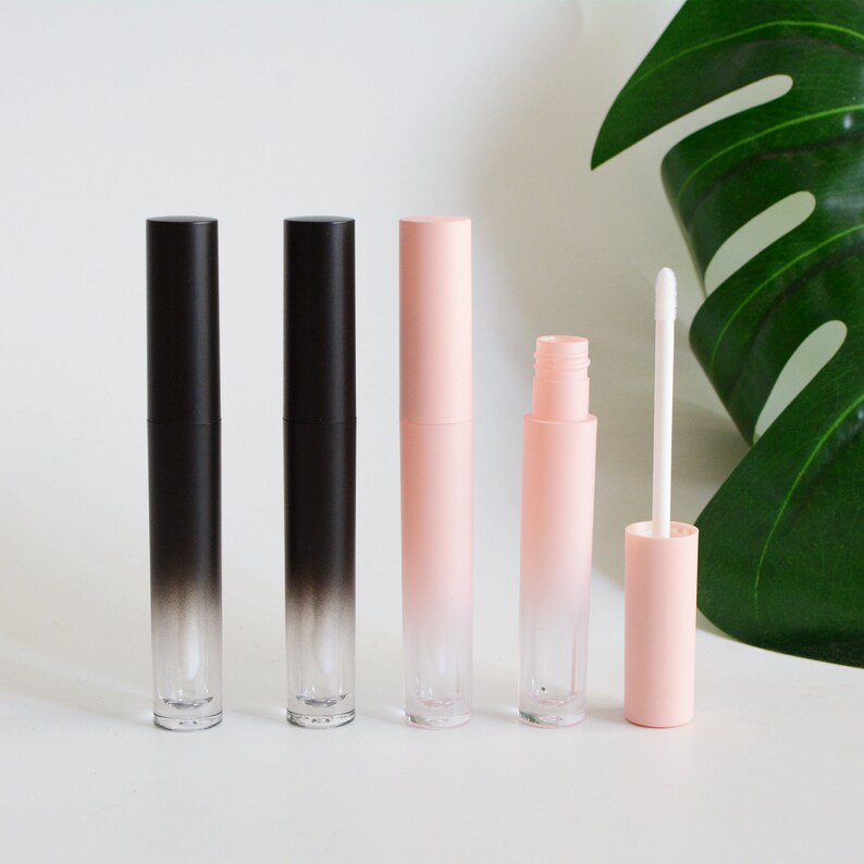 3.5ml Pink Color Round Empty Lip Gloss Tubes Container Matte Etsy