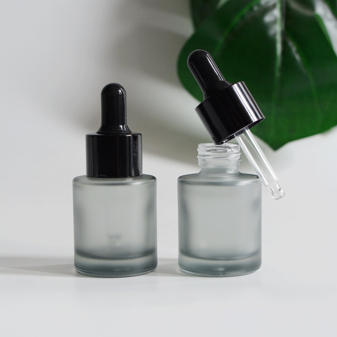 1200pcs Dropper Bottle 20ml Frosted Black Glass Block UV Rays