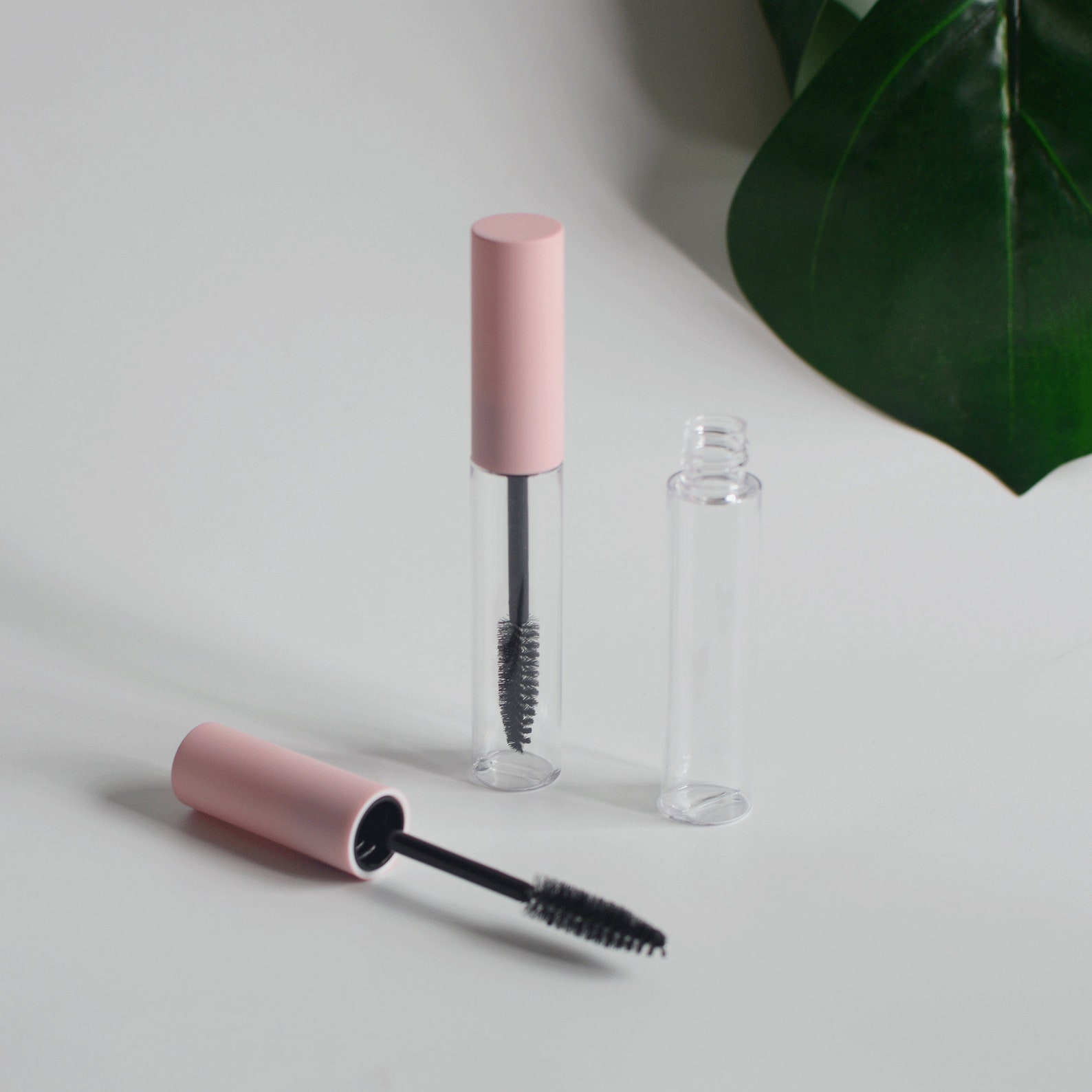 10ml Empty Pink Eyelash Tube With Wand Mascara Plastic Serum Etsy