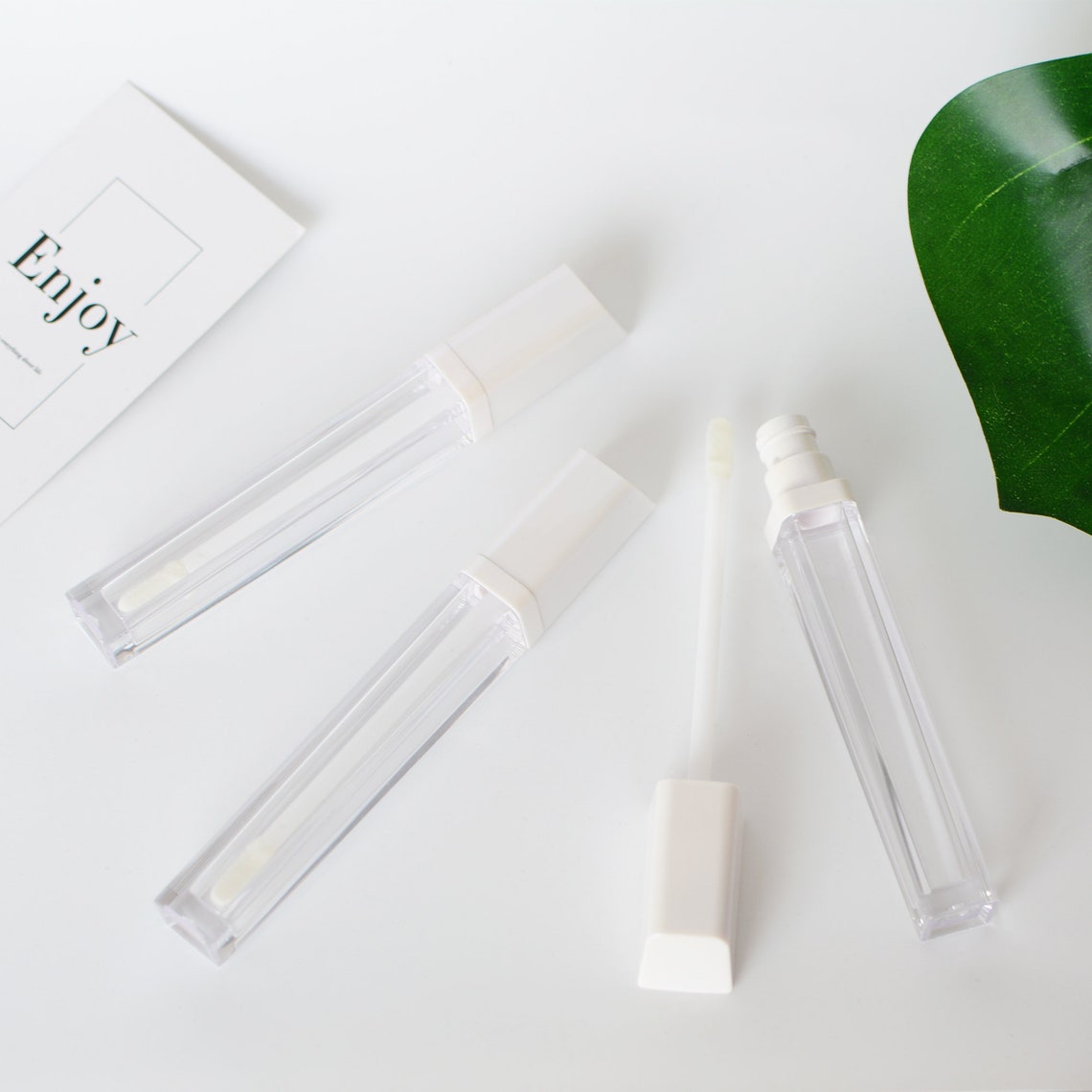 7ml Magic Color Glossy Square White Lip Gloss Tubes with Wand Etsy
