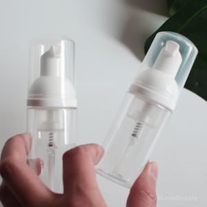 1-1000pcs 30ml 60ml 80ml 100ml Empty Clear Foaming Pump Bottle, Cosmetic Packaging, Facial Eyelash Cleanser Mousse Foam Bottle, Wholesale