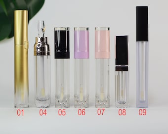 Récipient vide de tube de brillant à lèvres, tube cosmétique de brosse d'huile de soin des lèvres, fournitures faites main de récipient de baume de bâton de gloss, bon prix