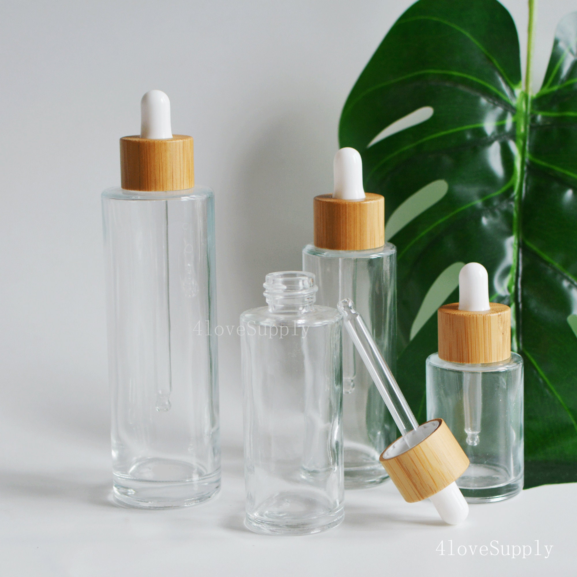 Oval Clear Glass Dropper Bottles for Essential Oil - Reliable