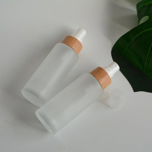 1/200pcs 30-120ml Natural Bamboo Wooden Fine Mist Moister Spray Bottle, Essential Oil Bottles, Air Fresh Perfume Spray Bottle, Wholesale