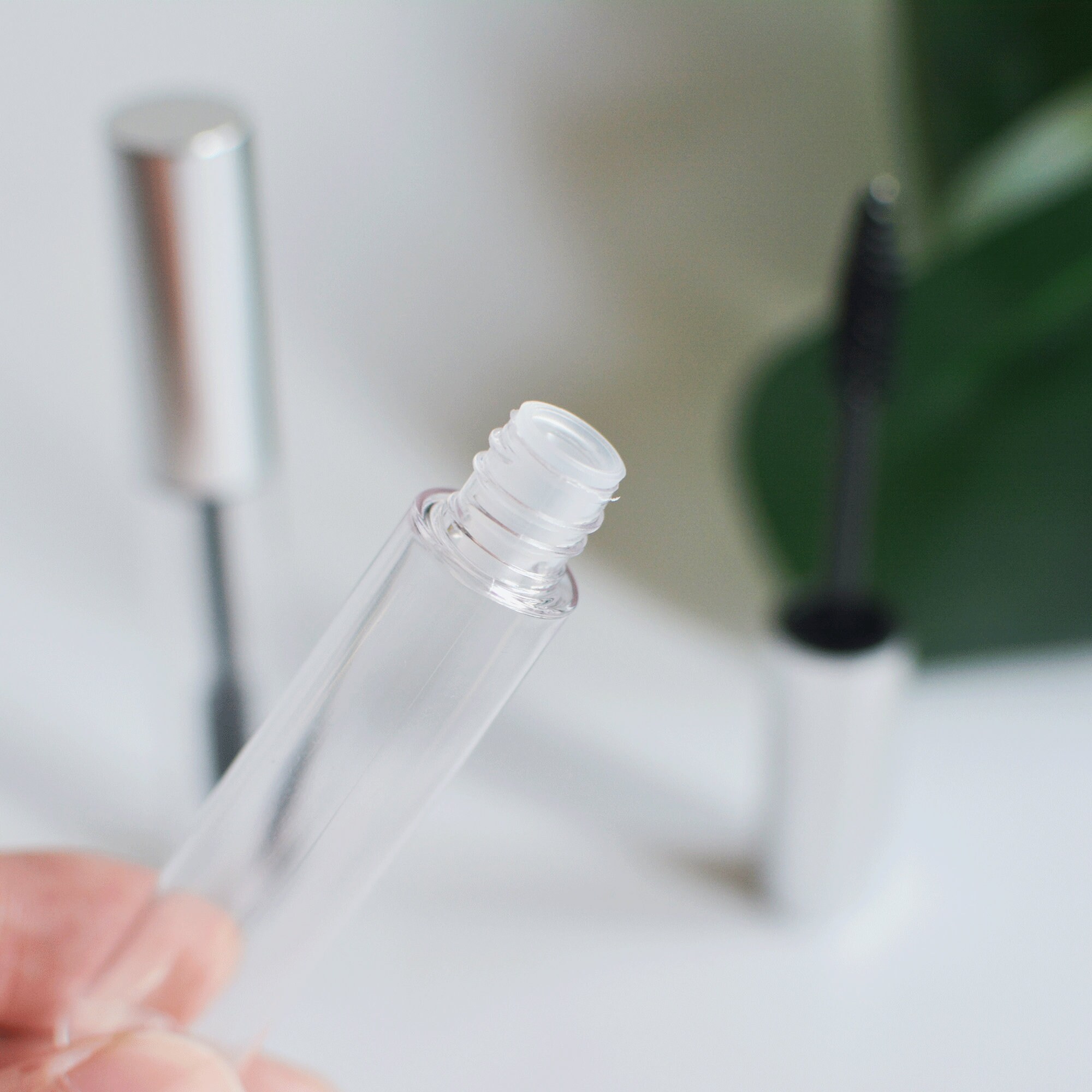 10ml Empty Silver Eyelash Tube with Wand Mascara Plastic Etsy