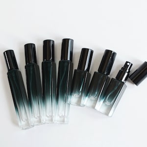 1-200 pezzi Tubi spray per profumo 5 ml 10 ml Inchiostro sfumato Blu Quadrato in vetro Tester Fiala per profumo Profumo per il corpo Classico maschile Cosmetico Ordine all'ingrosso