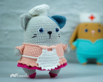 Cat Amigurumi Pattern - Kitty the Housewife by Lennutas