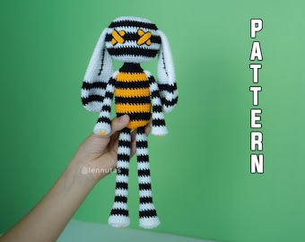 Creepy Rabbit Amigurumi Halloween Pattern English PDF Lennutas