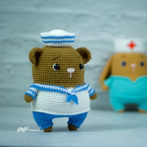 Bear Amigurumi Pattern - Bear the Sailor by Lennutas