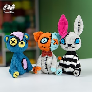 Amigurumi Patterns Creepy Animals Halloween Patterns English PDF Lennutas image 2