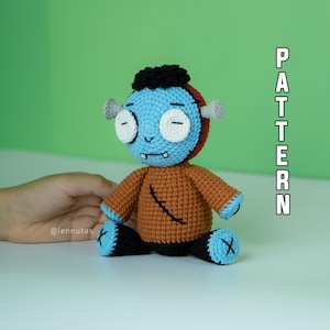 Halloween Crochet Frankenstein Pattern English PDF Lennutas