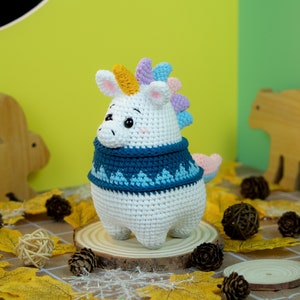 Unicorn Crochet Pattern: Cuddly Chubby Critters by Lennutas