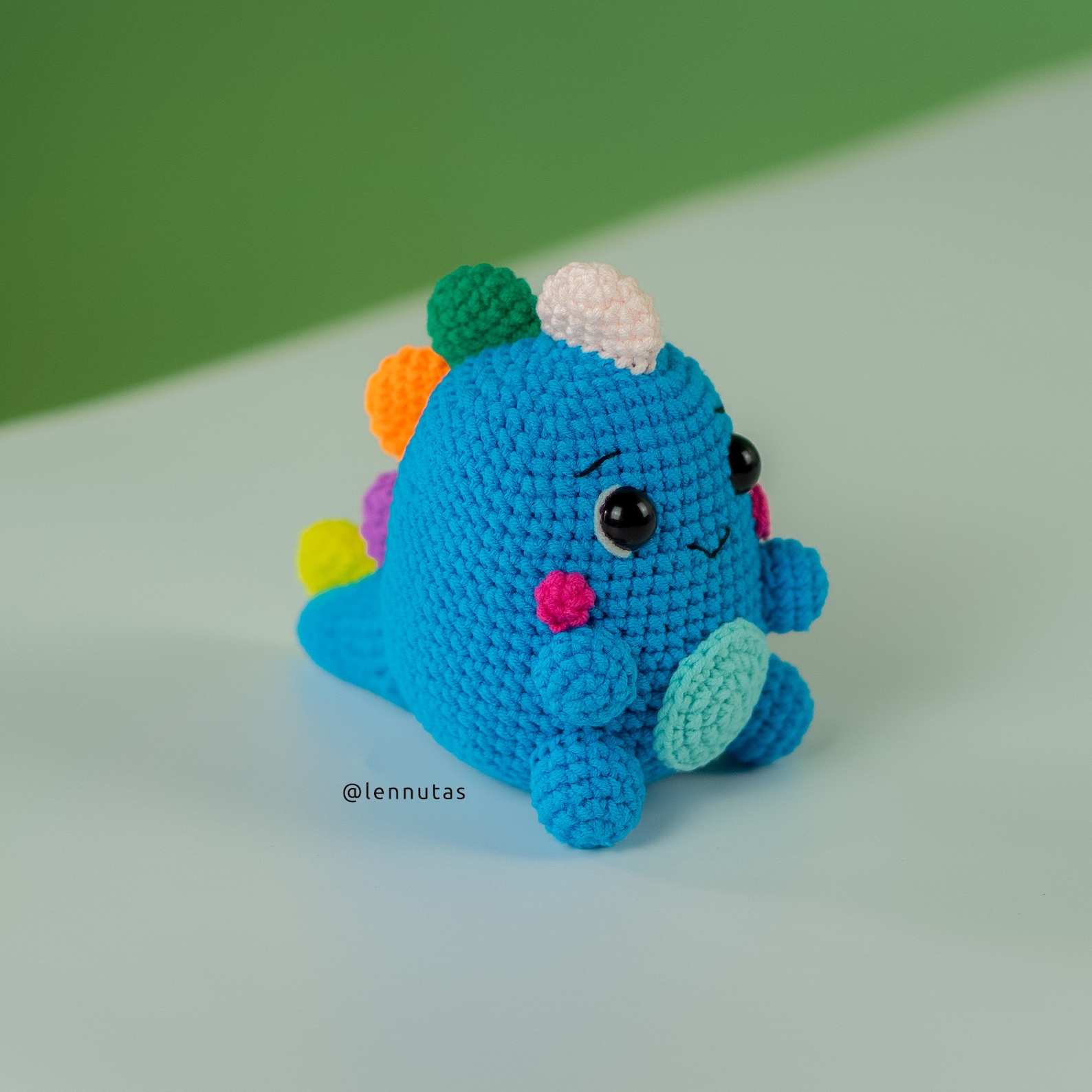 Chubby Dinosaur Crochet Amigurumi Pattern for Beginner by Etsy