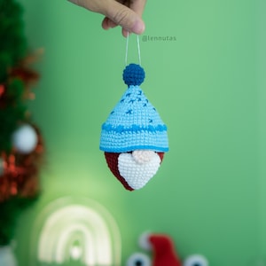 Crochet Patterns Set of 5 Cute Christmas Ornament Characters image 6