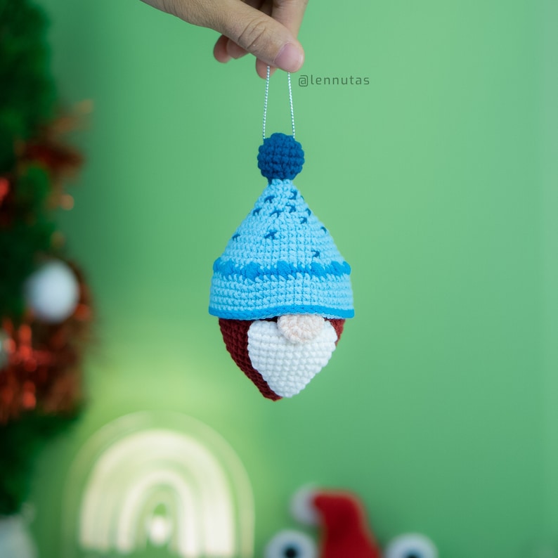 Crochet Patterns Set of 5 Cute Christmas Ornament Characters image 6