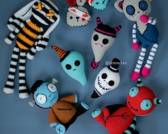Halloween Crochet Patterns 6 in 1 Pattern PDF File Lennutas